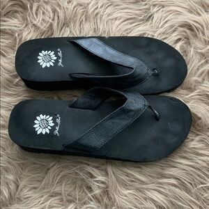 Yellow Box flip flops